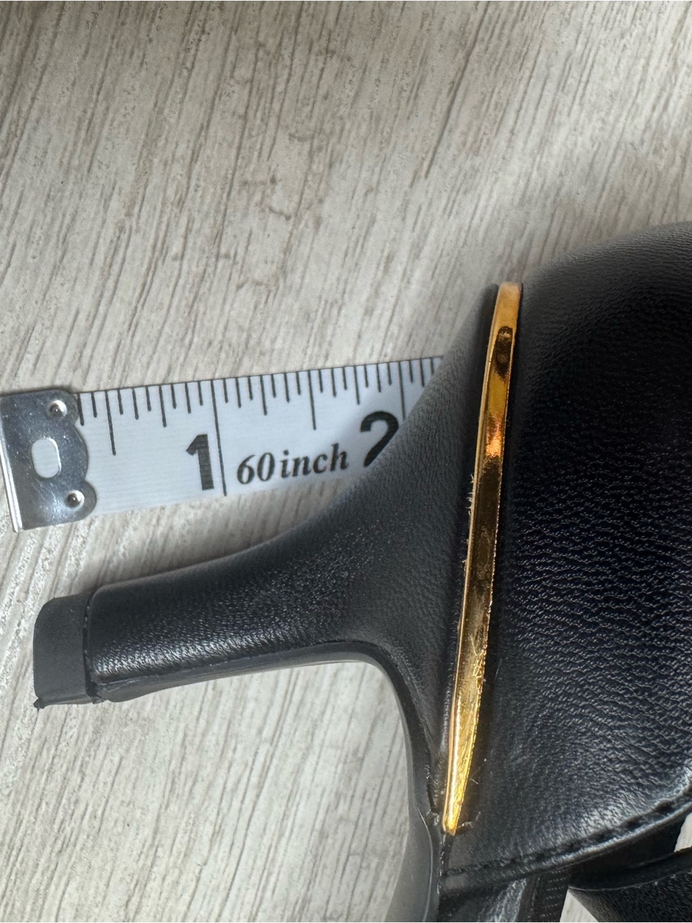 Anne Klein Iflex Black Pointed Toe Ankle Strap Heels Size 6.5 - Picture 8 of 10